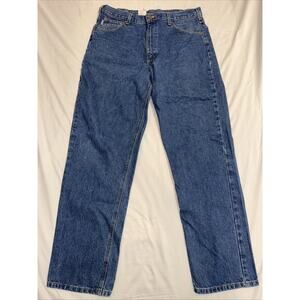 Men’s Carhartt Boot Cut Blue Jeans Size: 38x34